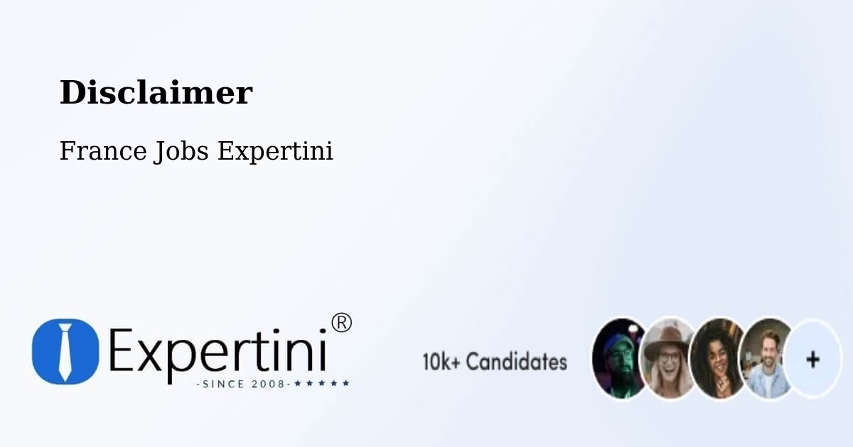 Disclaimer – Castres - France Jobs Expertini